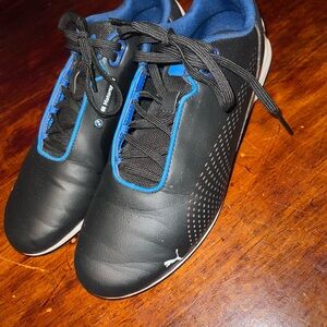 Puma & BMW Black and Blue Sneakers